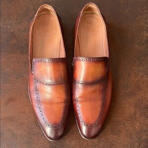 Custom Made Elegant Brown Leather Loafers